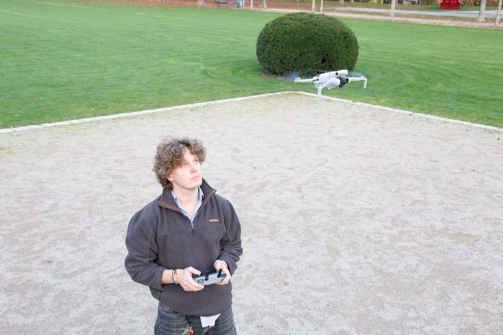 Christopher Cielinski bei der Arbeit